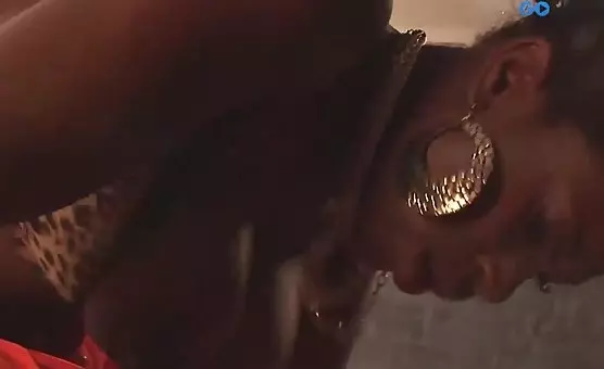 Interracial Double Penetration Facial Orgasm for Ebony